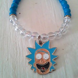 Rick and Morty Grandpa Rick Handmade Bracelet with Charm